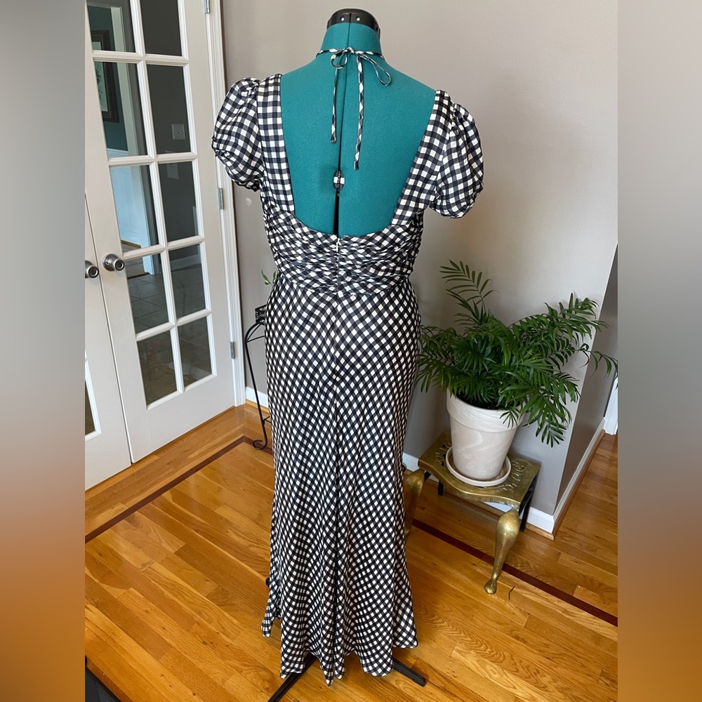 NWT J. Crew Gingham Maxi size 12 - Picture 3 of 5